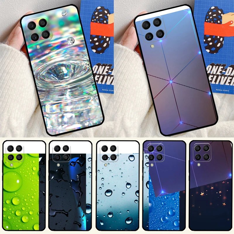 Water Drop Tortoise For Samsung Galaxy M31 M51 M33 M13 M23 M53 M15 M55 M14 M34 M54 M20 M30s M32 M52 Phone Case