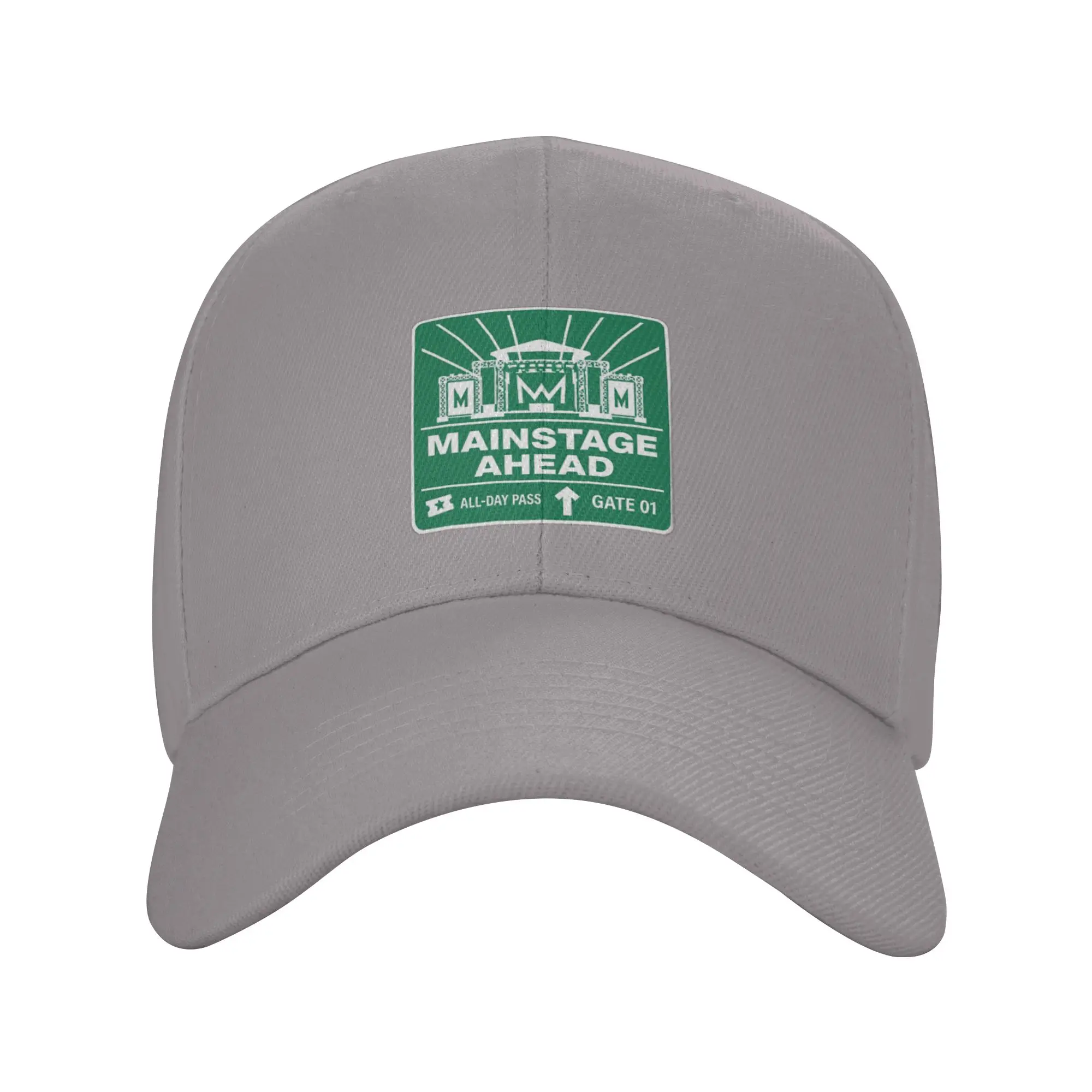 Hot Sale Mainstage Ahead Road Sign EDM Festival Outfit Baseball Cap  Autumn Summer Woman Hat  Friend Gathering Summer Woman Hat