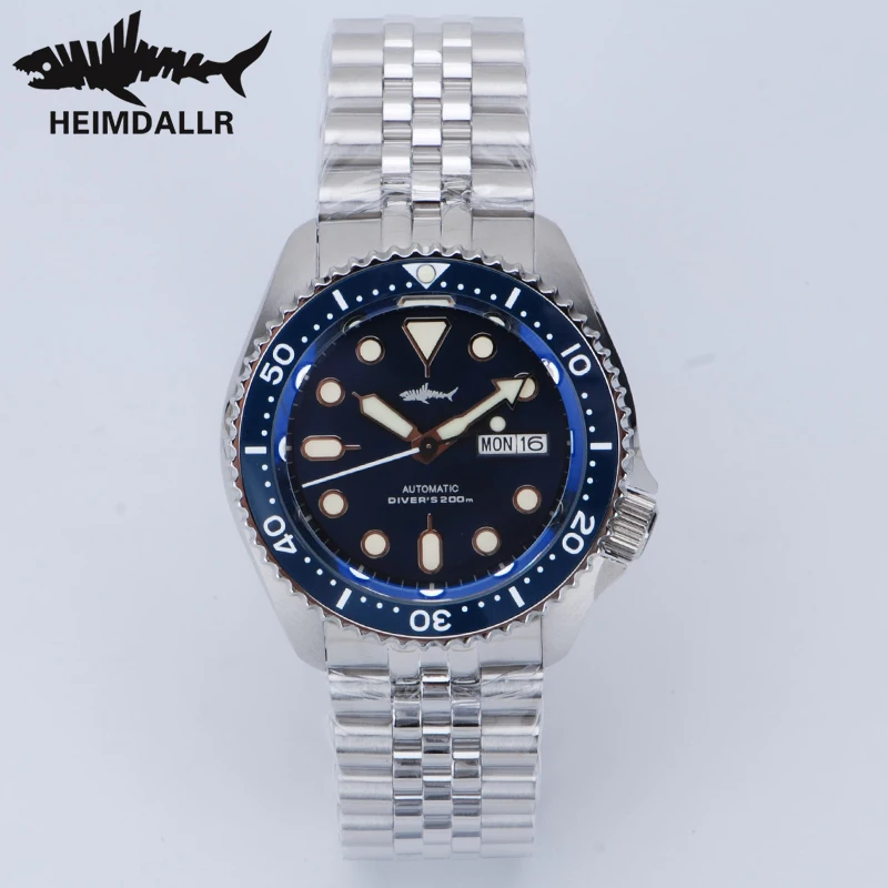 HEIMDALLR SKX007 Men Diver Watches Sapphire Mirror Ceramic Bezel 200M Waterproof Luminous NH36A Automatic Mechanical Men's Watch