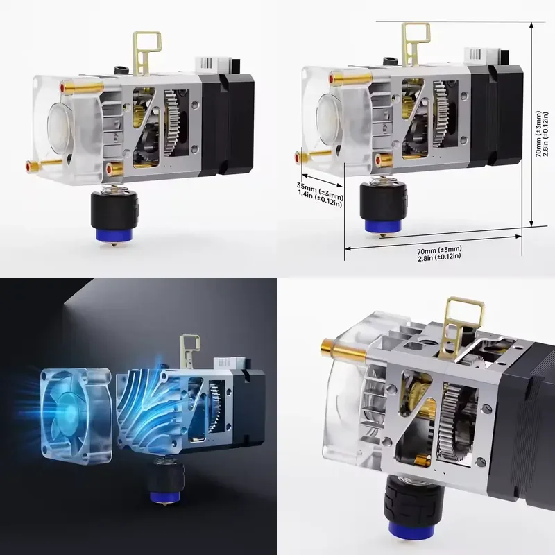 Brand for BIQU H2 V2S Lite Revo Extruder Kit Lightweight Direct Drive Hotend for Ender Voron DIY 3D Printer High Precision