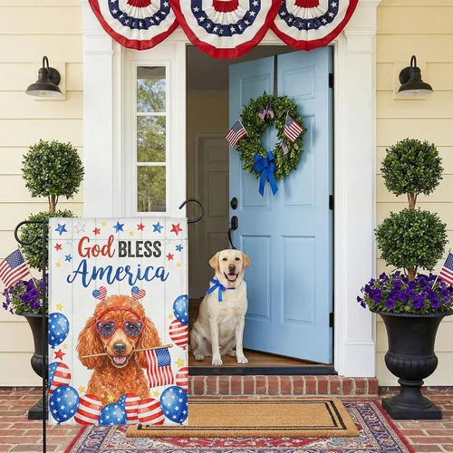 Funny  Memorial Day Independence Day House Flag for Patio, Lawn,Garden 313033514582 AAV hhz