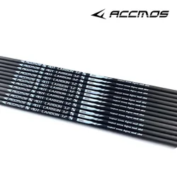 6-12pc ID3.2mm Arrow Shaft Tube 40-Ton Carbon Spine 350 400 500 550 600 650 700 750 800 900 1000 for Recurve compound Bow Huntin