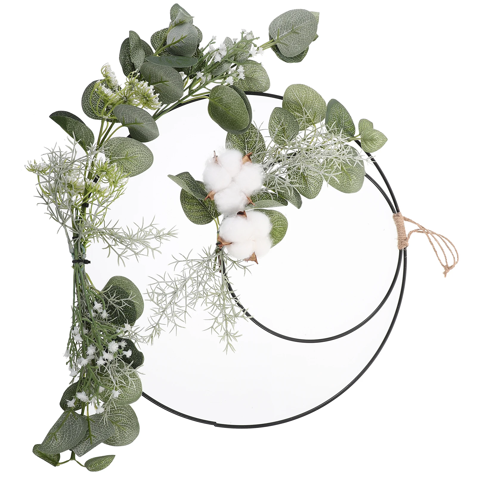 

Artificial Flower Wreath Premium Simulated Floral Wall Door Decor Lifelike Leaves Hanging Ornament For Home Party Garden