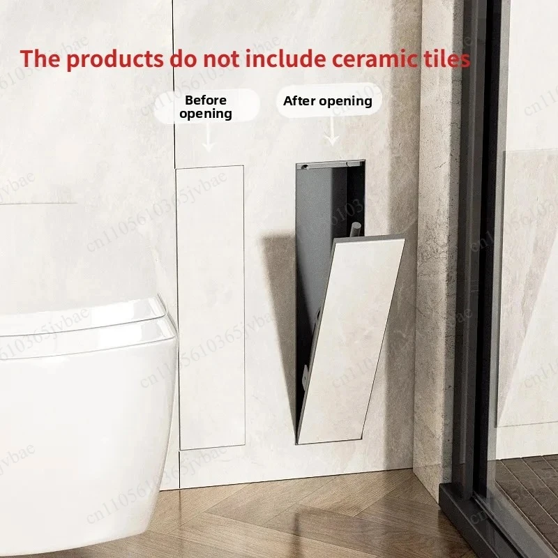 Stainless Steel Into The Wall Niche, Embedded Toilet Brush Position, Custom Construction Period Is about Two Days