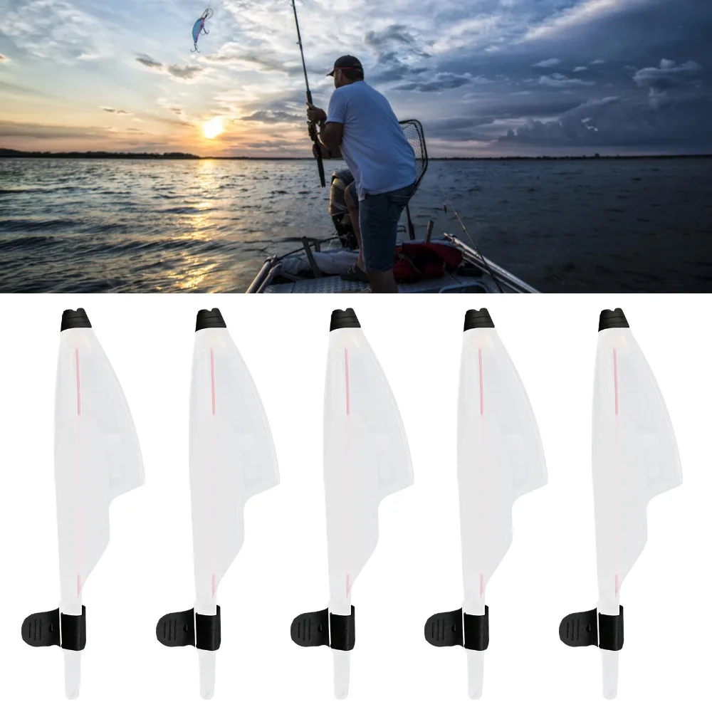 5PCS Durable PVC Fishing Rod Tip Cap 3 Sizes White Rod Top Cover Fishing Rod Cover Fishing Accessories