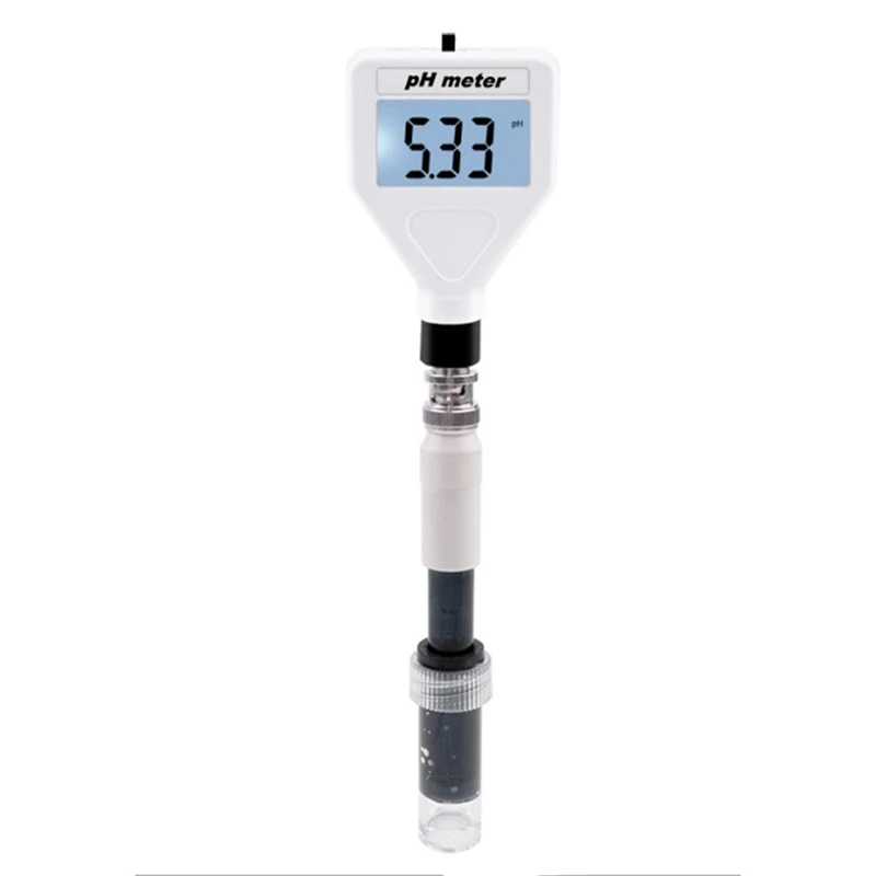 Digital PH Tester Meter Acidity Meter PH Tester PH Tester Meter With White Backlight For Cheese/Meat/Soil PH-98218