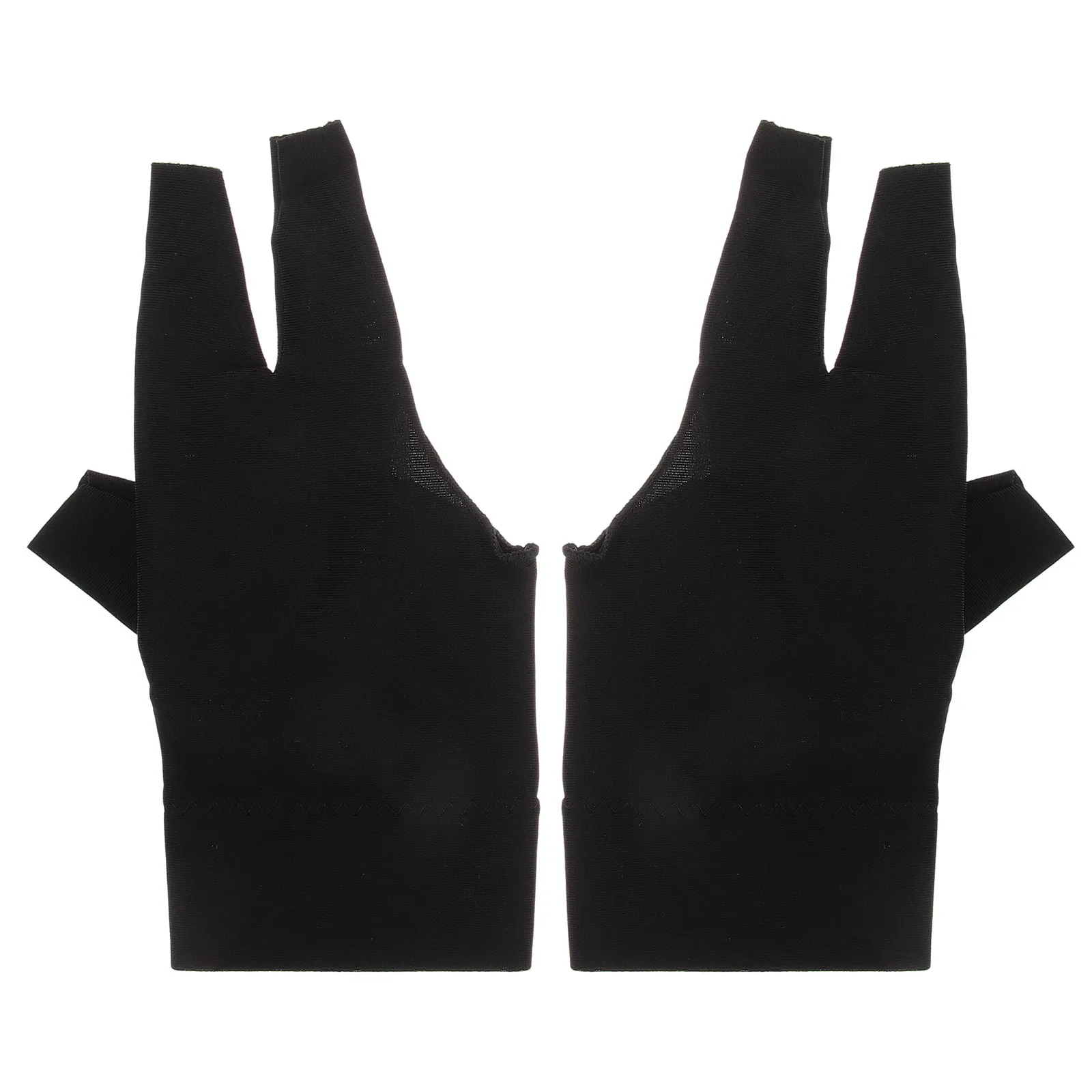 

2Pcs Pool Cue Gloves Three-Finger Billiard Gloves for Men Women Breathable Stretchable Protective Table Game Accessories