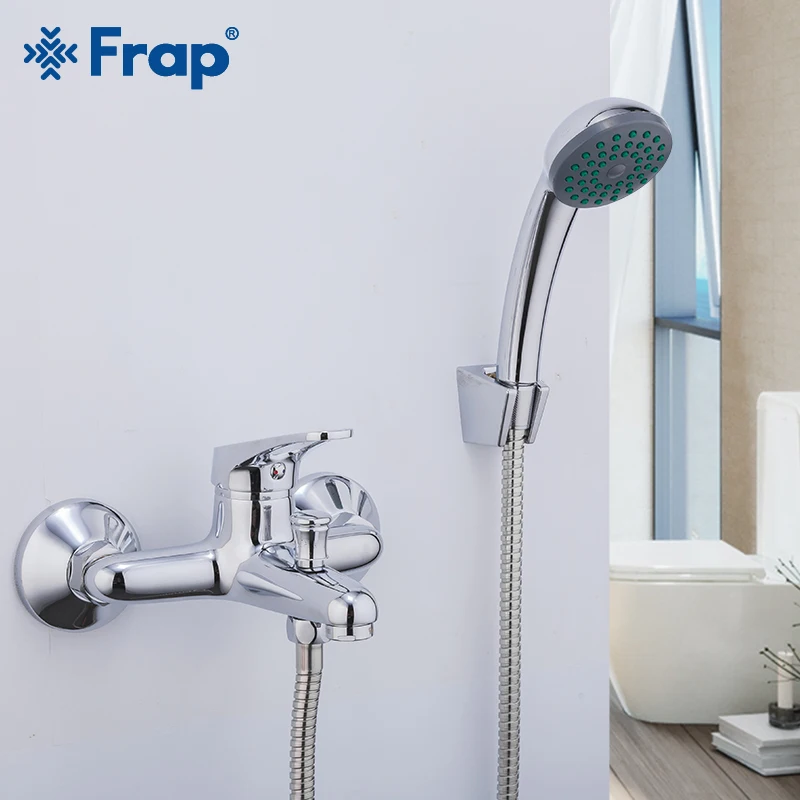 

Frap Bathroom Faucets Bathtub Faucet in wall Classic Tub Faucet Set Shower Set with Hand Shower Cold Hot Water Mixer Torneira