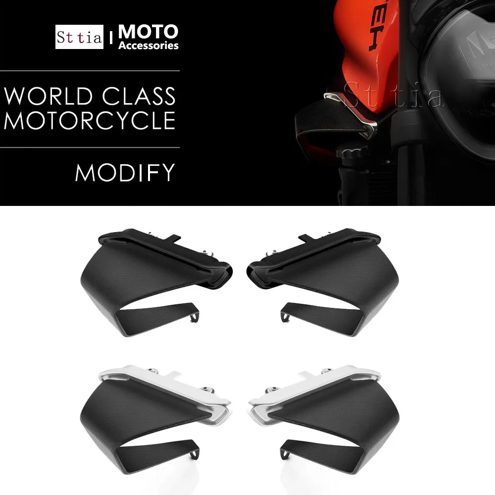 Motorcycle Carbon fiber Winglet Aerodynamic Spoile Side Wing Kit For Ducati MONSTER 937 Plus SP Monster 950 2021 2022 2023-2025