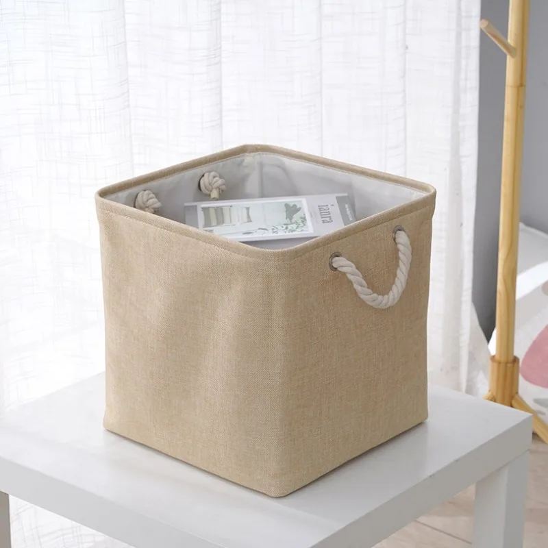 Large Capacity Linen Storage Basket, Foldable Laundry Hamper for Clothes, Simple Cloth Storage Box