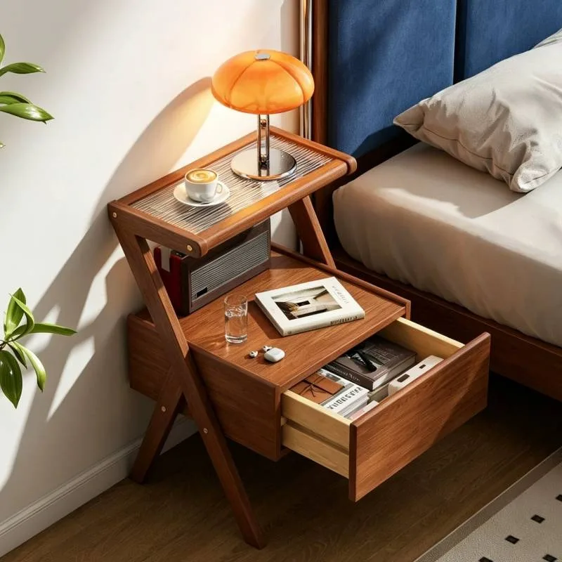 Classic Storage Nightstands Designer European Wooden Nordic Bedside Tables Drawers Unique Mesitas De Noche Furniture For Home