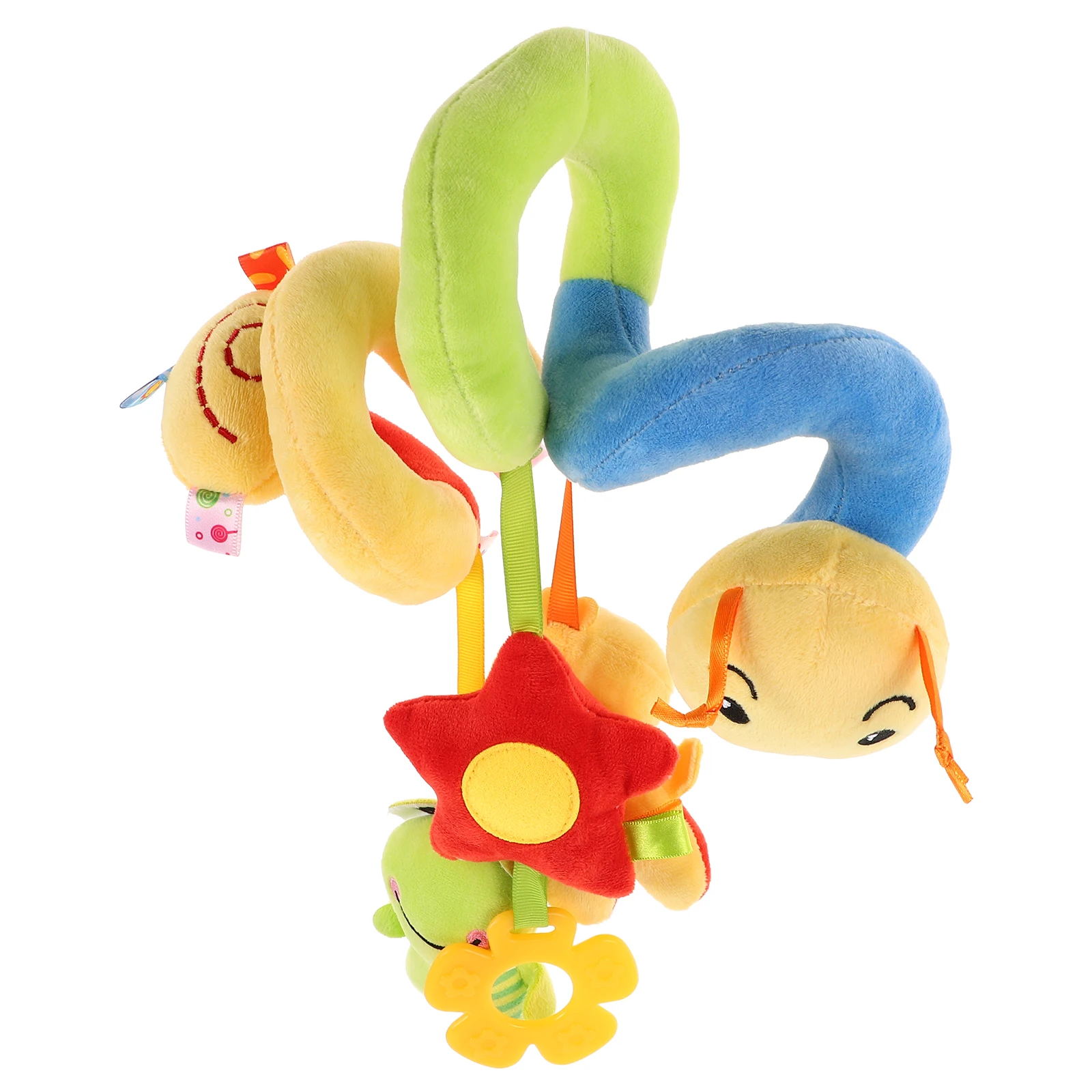 Culla a spirale appesa attività stridulo cartone animato passeggino sonagli auto infantile spirale culla avvolgere gioca passeggino sonagli per bambino