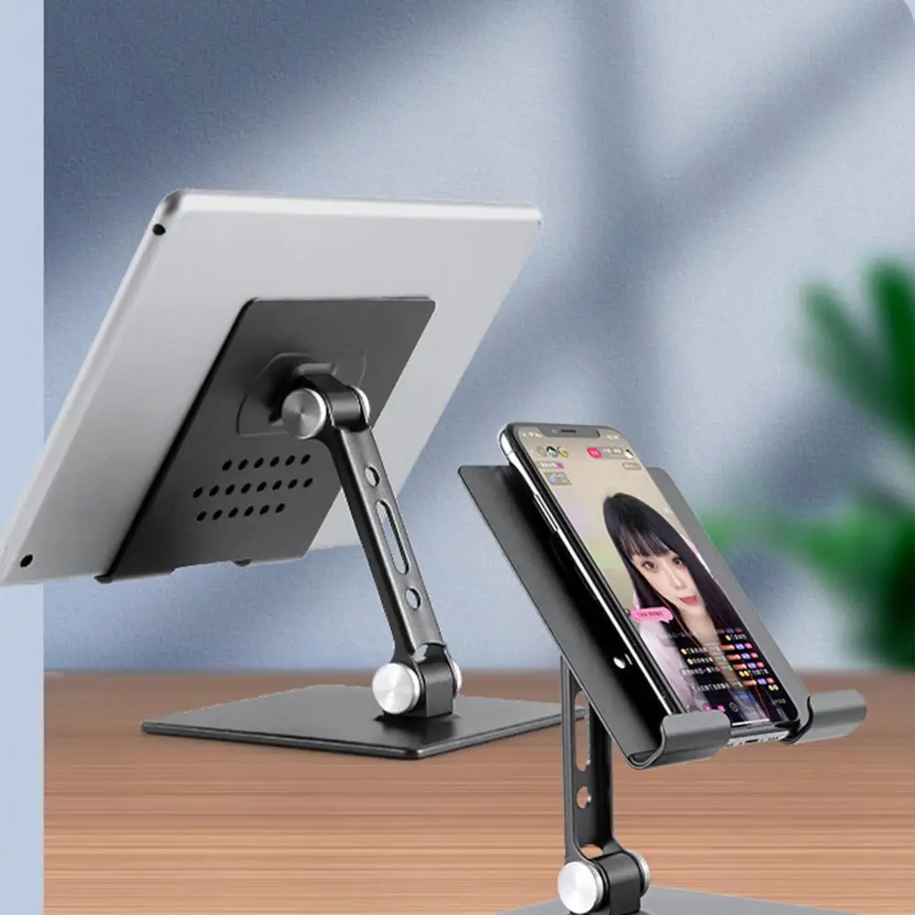 Tablet Stands Foldable Adjustable Universal Tablet Holder Desk Bracket Smartphone Stand for Watching TV