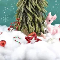 Artificial Snow Stuffing - Fake White Snow Decor & Fluffy Polyester Fiberfill for Christmas Tree & Winter Crafts Holiday DIY 4