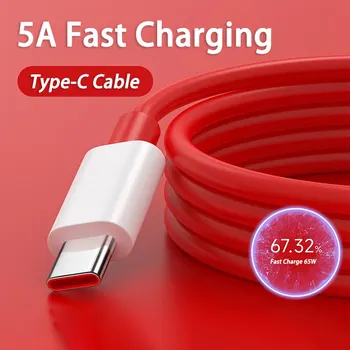 고속 충전 USB C 케이블, OnePlus 9 9R N10 CE Warp Charge 10 Pro 9RT 8 7Pro 7 t 7 T 6t Supervooc C타입 케이블, 65W 5A