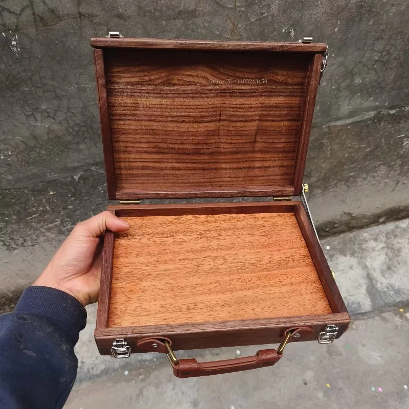 Wooden Side Pull Palette Portable Oil Painting Box Art Materials Student Outdoor Sketching Painting Creation Water Color Palette