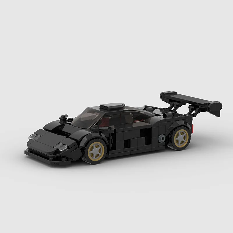 Compatible with Lego small particle racing moc model educational assembly children's building block toys cross-border wholesale