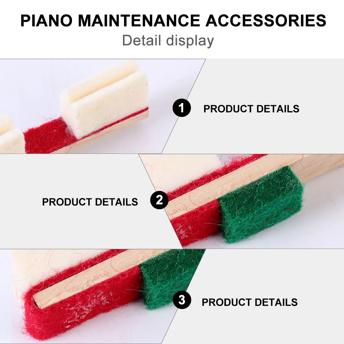 

2pcs Stopper Durable Vertical Piano Maintenance Tool Safe Accessories Supplies For Upright Piano Keyboard Instrument Parts