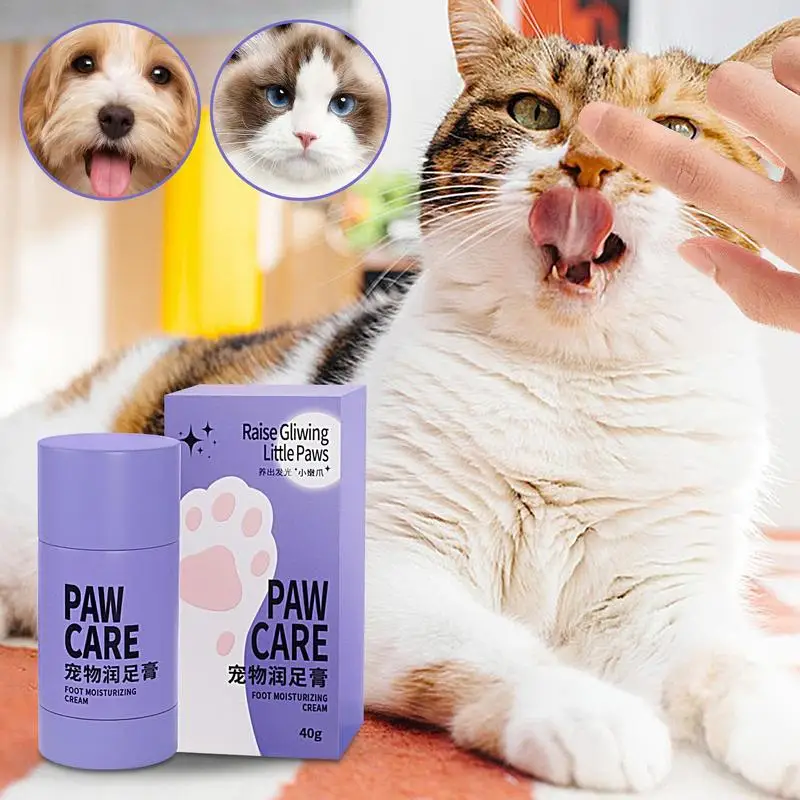 Dog Paw Balm 1.41oz Paw Cream For Cats And Dogs With Cracked Or Dry Paws Anti-Drying Nourishing And Moisturizing Foot Care Cream