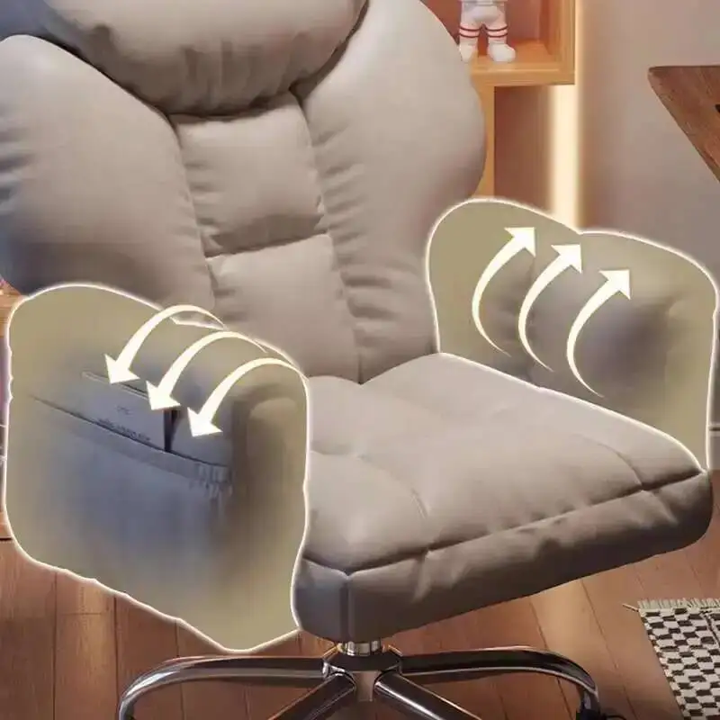 

Luxury Office Chairs Recliner Nordic Accent Lounge Modern Chairs Cushion Comfortable Sillas Escritorios Office Furniture WJ30XP