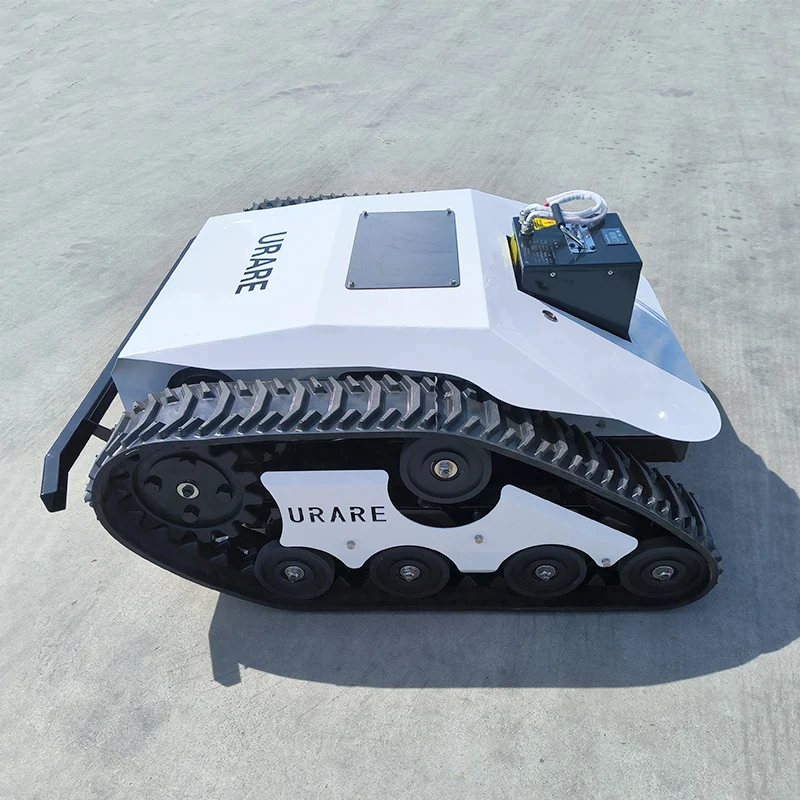 

Silent Energy-Saving Professional Remote Control Lithium Battery Crawler Lawn Mower For Grass Cutting