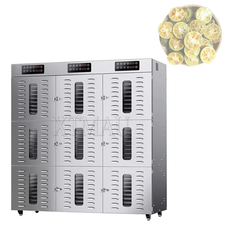 90 Layers Food Dehydrator Machine 6400W Stainless Steel Electric Food Dryer Adjustable Timer Temperature