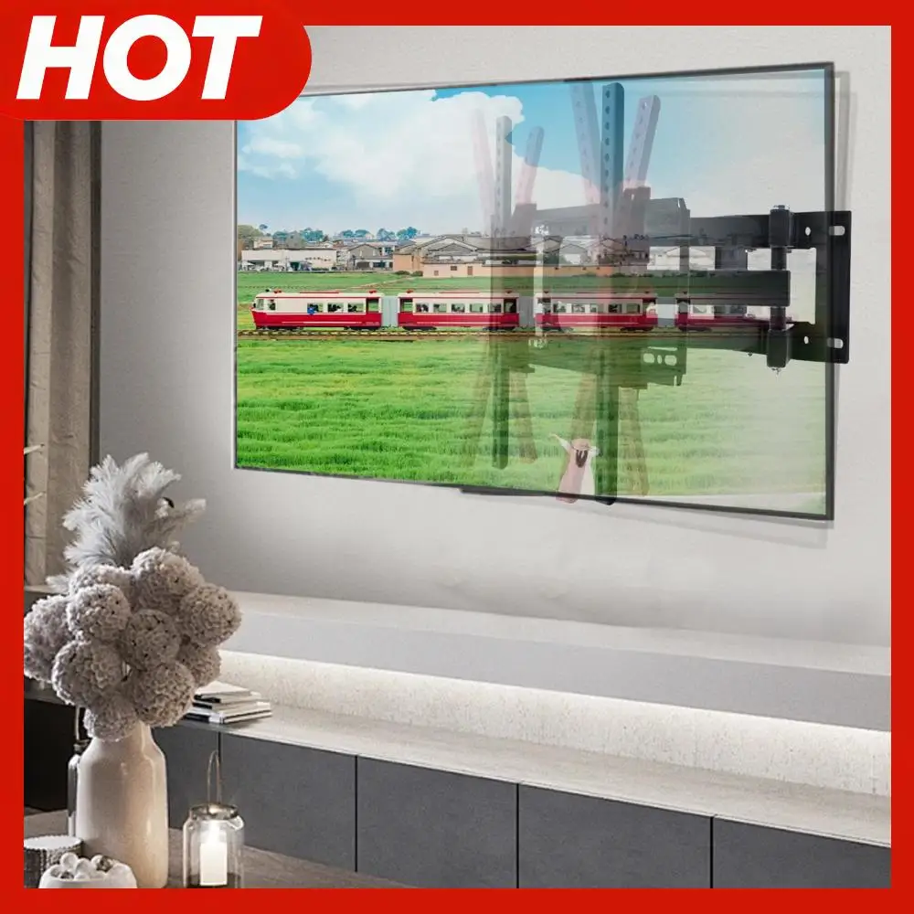 

Настенный кронштейн для телевизора с поворотом и наклоном, длинный кронштейн с полным диапазоном движения для телевизоров 26-80 дюймов