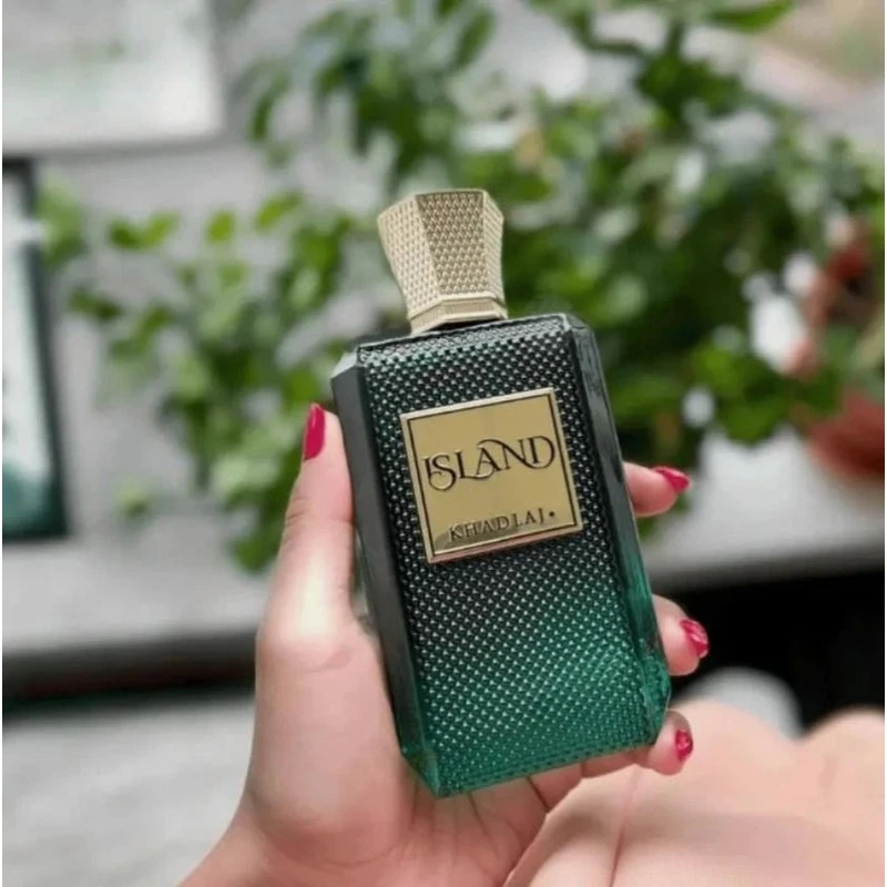 Khadlaj Island Extrait de Parfum 3,4 Unzen Unisex Fresh Tropical & Clean Scent Langanhaltendes Duftspray