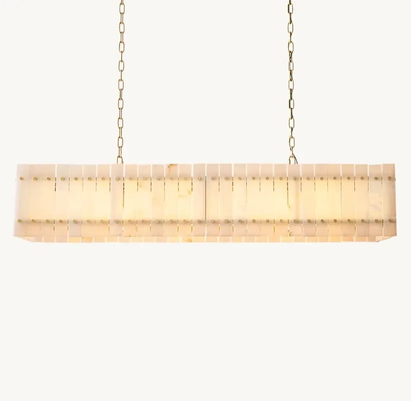 Deluxe double-layer Spanish vanity chandelier iron rectangular hanging home living room decoration