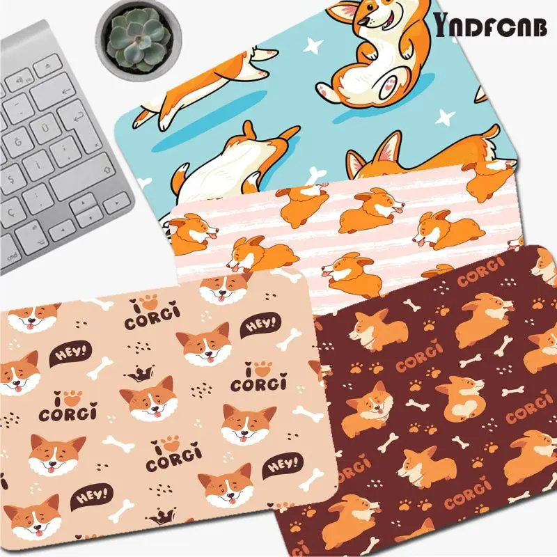 Corgi Lovely Animal Non-slip Lockedge Speed Version Game Computer Keyboard Office Table Mat Cheapest Cup Mats For Teen Bedroom