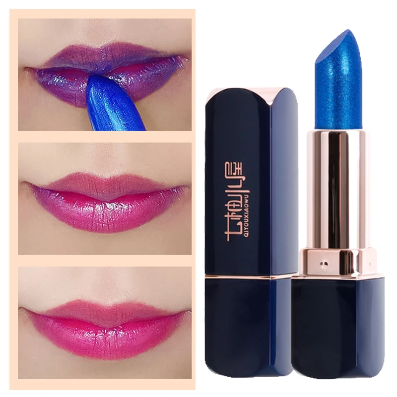 Blue Lip Balm Color Changing Long Lasting Moisture Lipstick Make-up For Women Magic Lipstick Natural Beauty Lip Tint Cosmetic