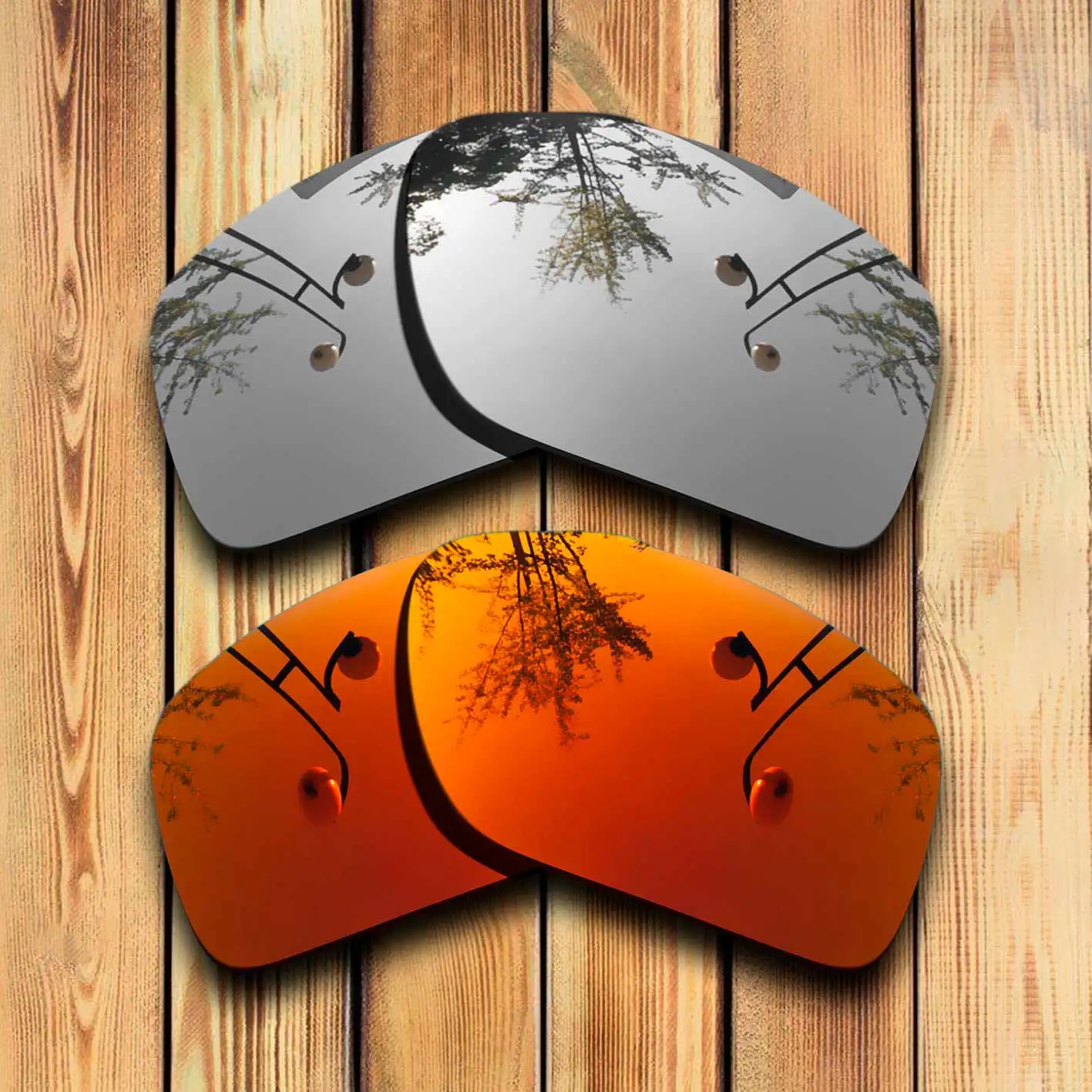 

100% Precisely Cut Polarized Replacement Lenses for Split Shot Sunglasses Chrome & Red Combine Options