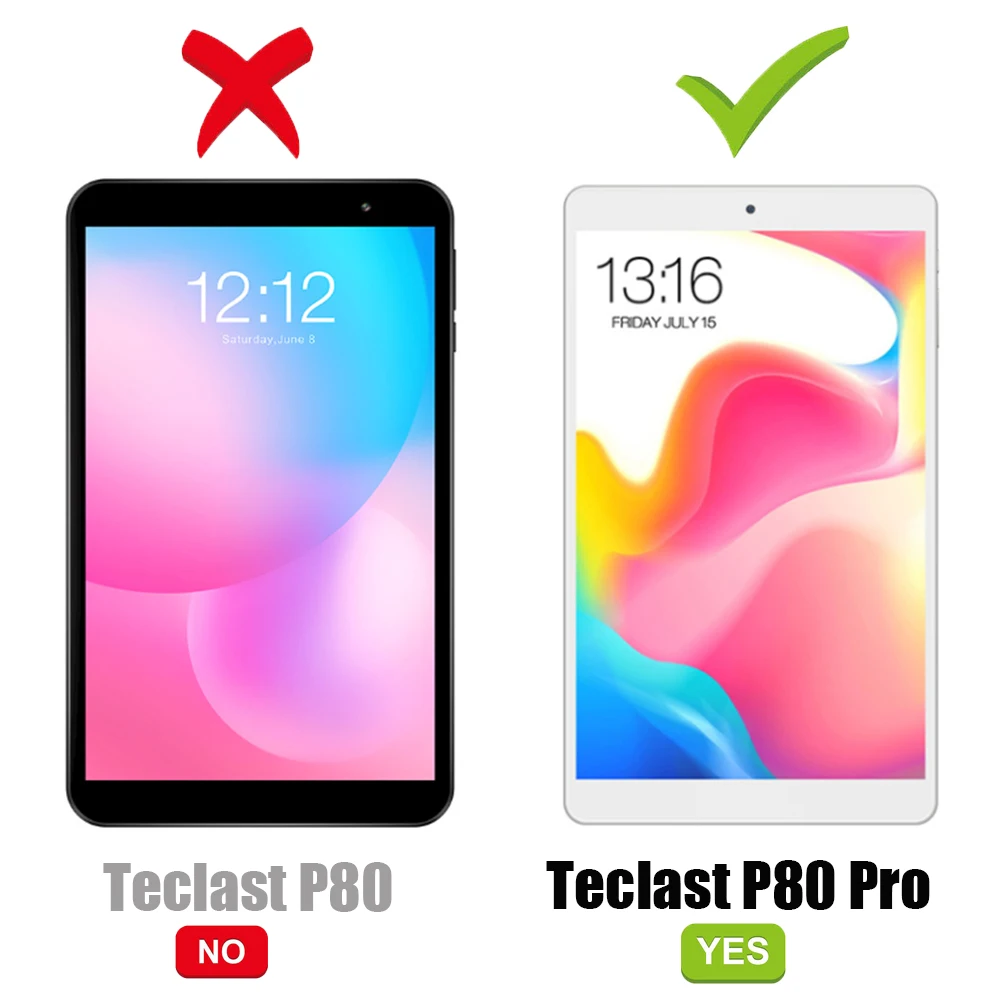 for Teclast P80 Pro Screen Protector, Tablet Protective Film Anti-Scratch Tempered Glass for Teclast P80 Pro (8.0")