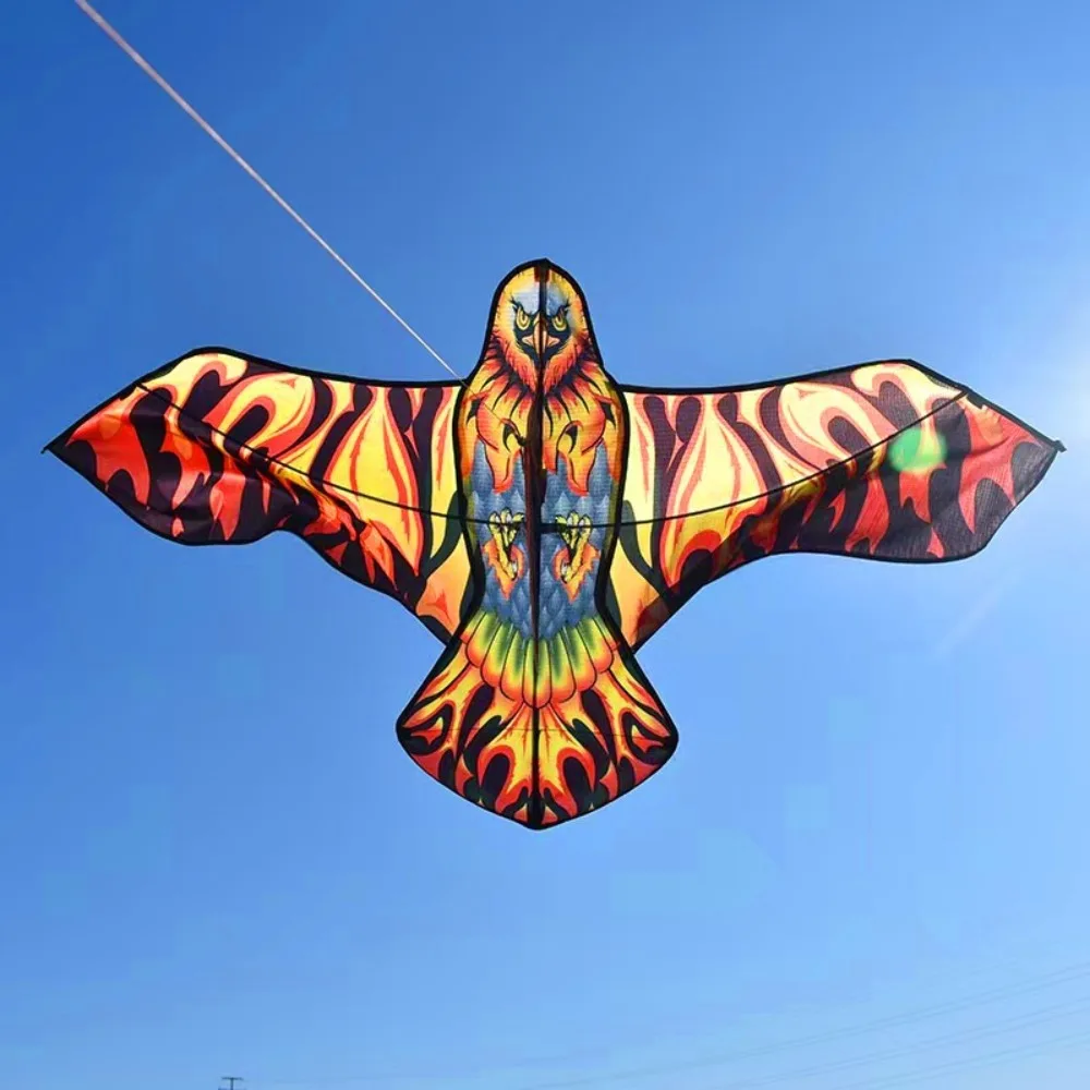 Easy to Fly Large Eagle Kites 59 Inch Good Flying Flying Bird Kites Flat Eagle with 100 Meter Kite Line Outdoor Flying Toys