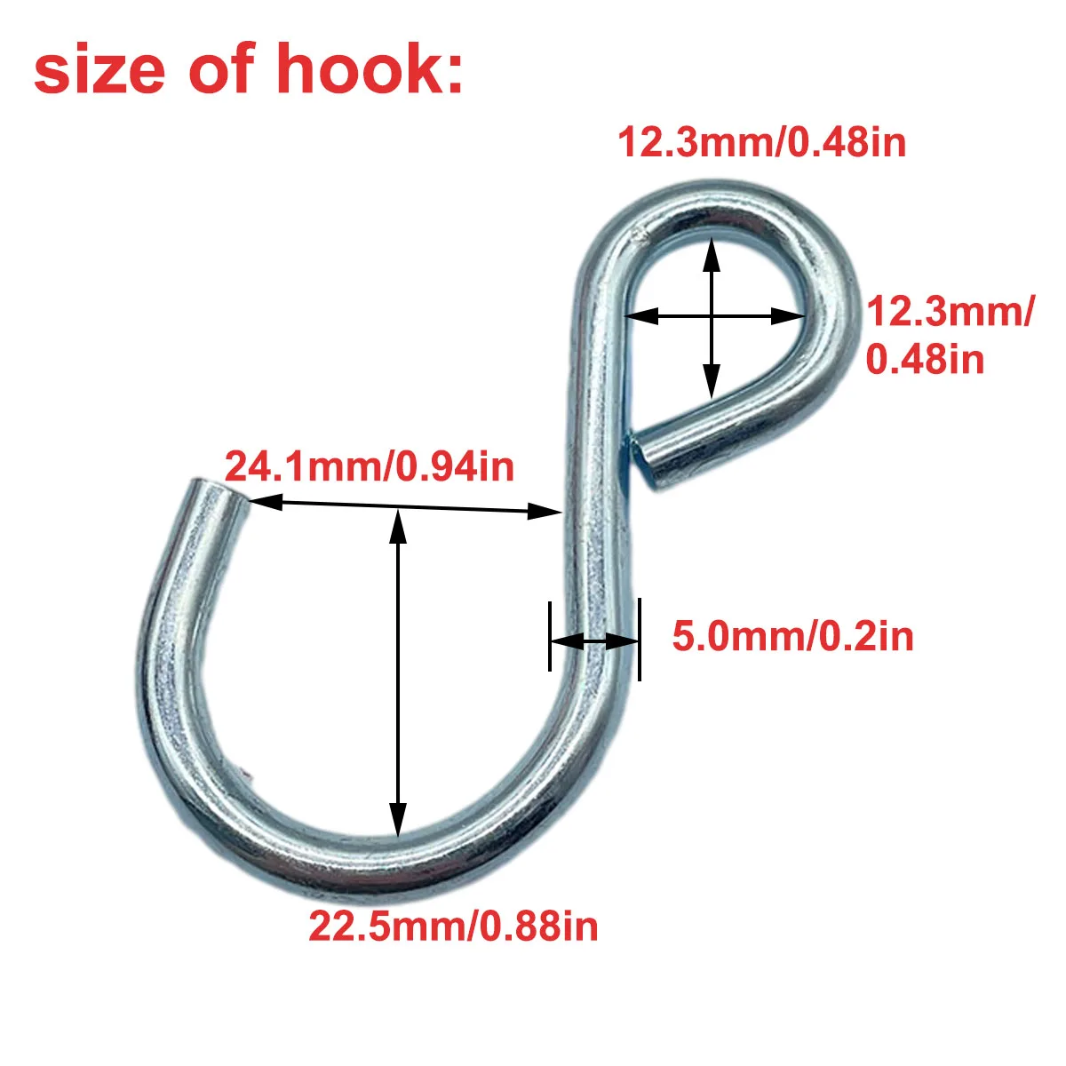 2pcs 6mm 5m Max Weight 68kg S Hook Rope Pulley Outdoor Camping Tent Tie Down Rope Tightener Fastening Buckle Ratchet Awning Rope