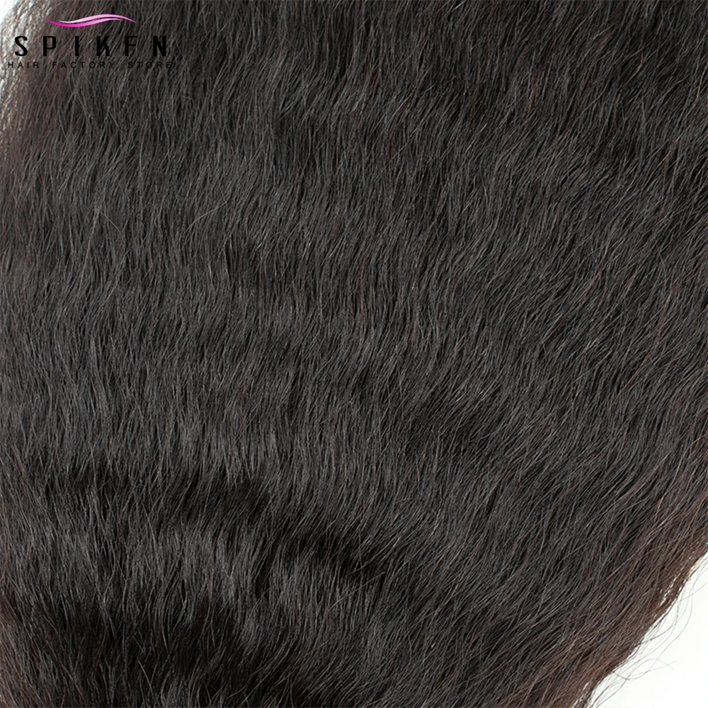 Bundles brésiliens de cheveux humains crépus et raides pour femmes noires, extensions de cheveux Remy, 100% cheveux humains, 10-26 po