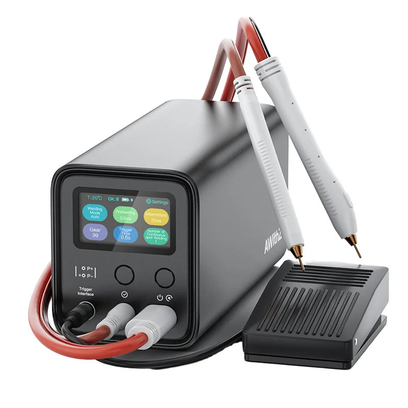Awithz 10.5kw Farad Capacitance DIY Portable Welding Machine Spot Welders For 18650 Lithium Battery 0.4mm Metal New Condition