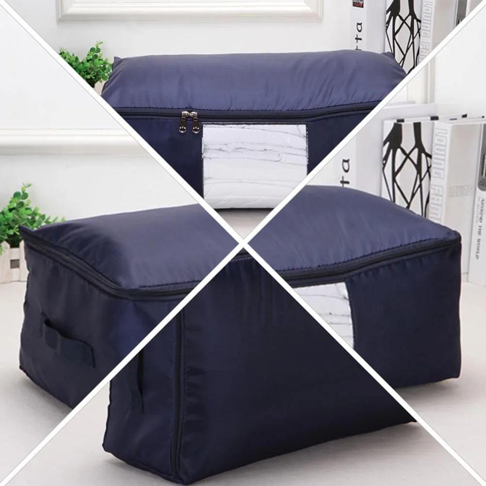 

Quilt Bag Large Capacity Dust-proof Blanket Bags Bedding Storage Tote Washable Cloth Bag Lightweight Zipper Home Tidy Belongings