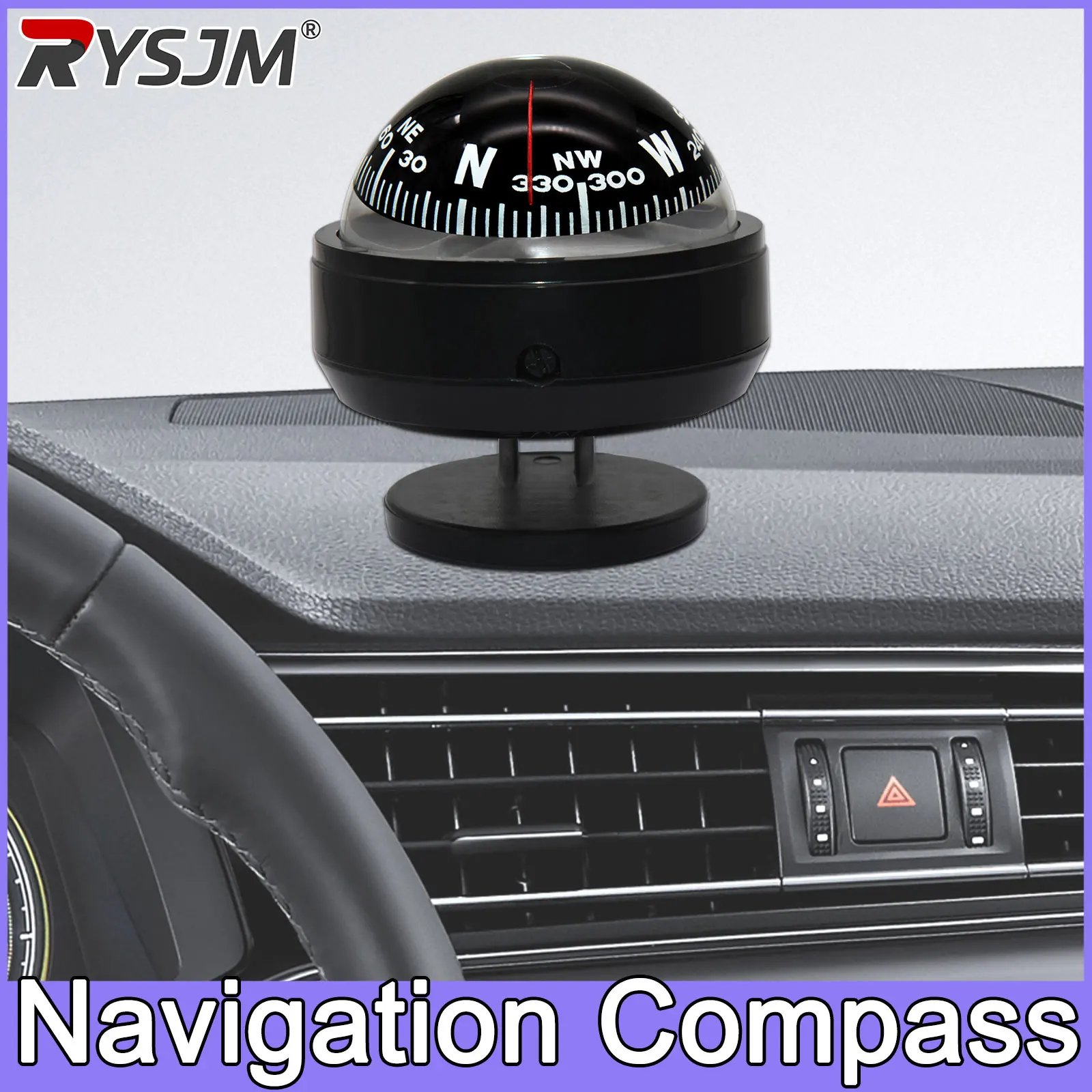 

Navigation Compass Multi-function Marine Voyager Waterproof Digital Compass Fit for Car Watercraft Boat Caravan Truck
