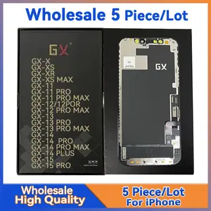 Bilashmart 5 Pieces/Lot iPhone 11 12 13 14 15 X XS XR Pro MAX Plus Screen Lcd Display With Touch Assembly GX OLED