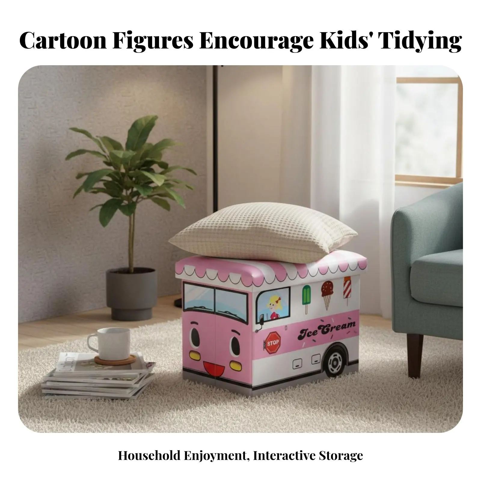 折りたたみ式オットマンベンチ-多機能収納ボックス-省スペースで頑丈な構造-家族、学生、廊下、寝室に最適