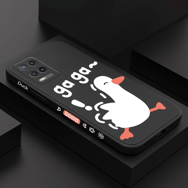 

Happy Duckling Phone Case For OPPO A54 A74 A57 A77 A78 A96 A76 A95 A94 A83 A53 A72 A52 A9 A5 A12 A31 2020 S 4G 5G Cover