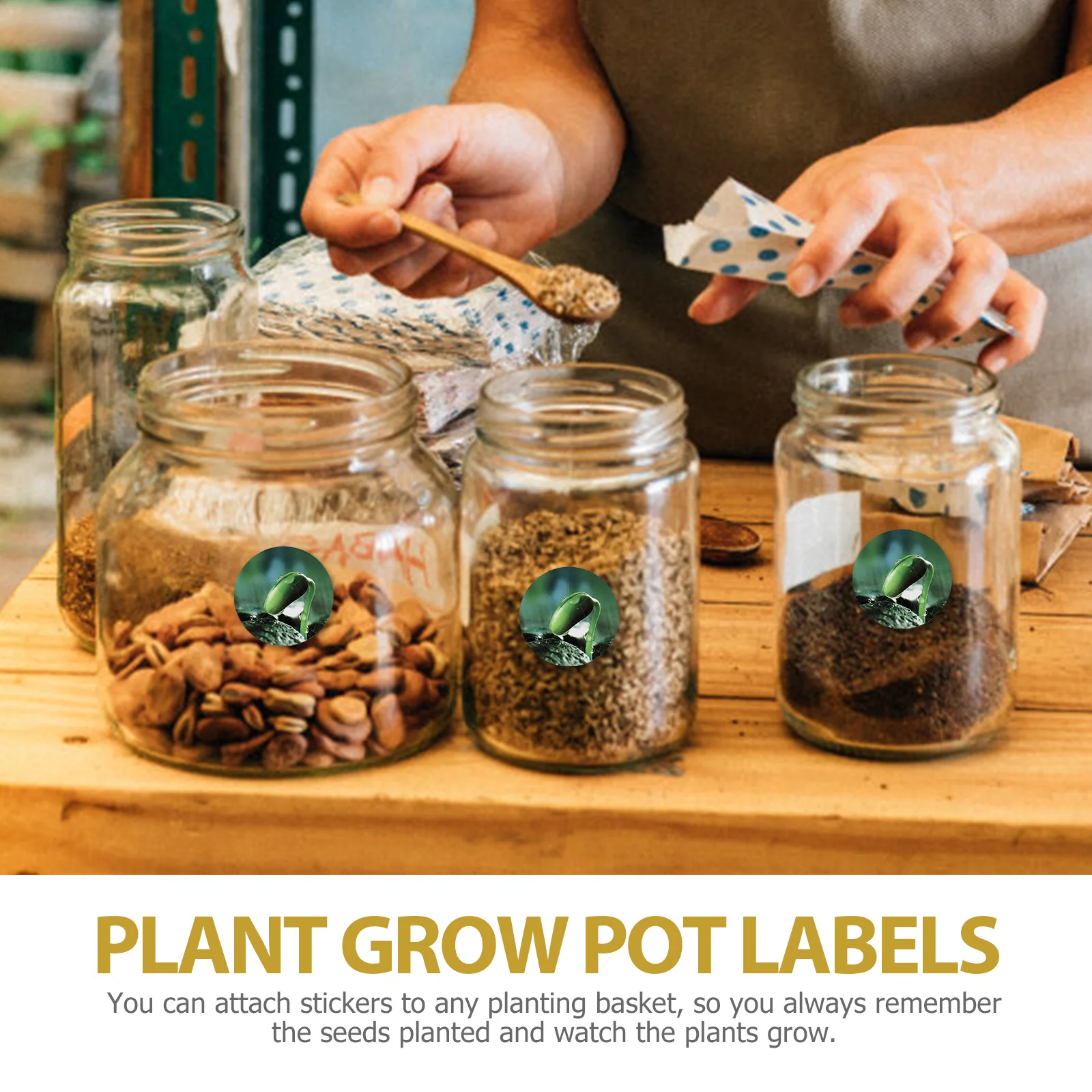 

ПВХ наклейки для выращивания растений, 5 листов, водонепроницаемые прочные самоклеящиеся этикетки для горшков с семенами для гидропонных горшков из ПВХ
