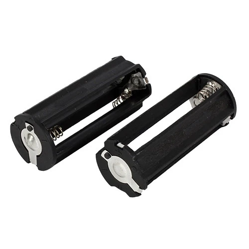 100Pcs Battery Holder Black Cylindrical Battery Adapter Case Hold 3 Standard AAA Batteries For Flashlight