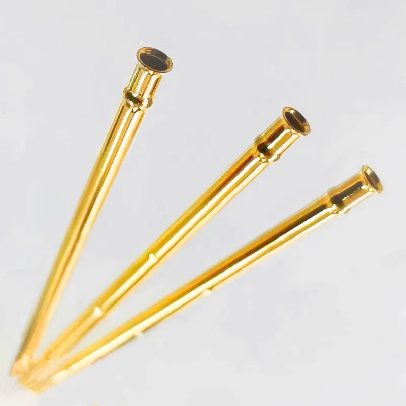 20/100PCS RL75-1S Test Pin PL75-B1 Receptacle Brass Tube Needle Sleeve Seat Solder Connect Probe Sleeve 30mm Outer Dia 1.32mm