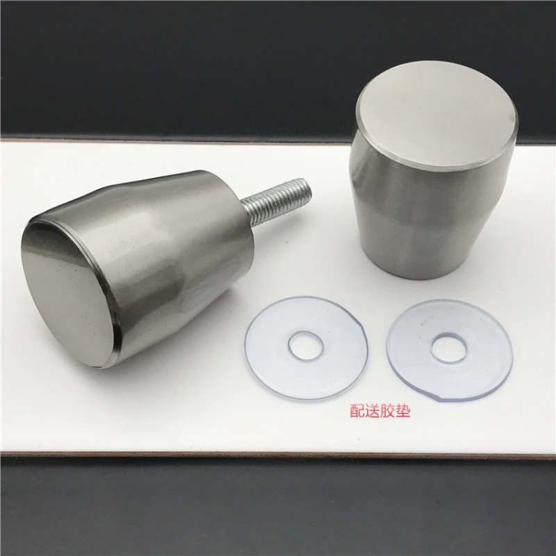 Stainless Steel Toilet Door Handle for Public Restroom Cubicle Partitions - Thickened Hardware 38 Cone Shape for Push and Pull