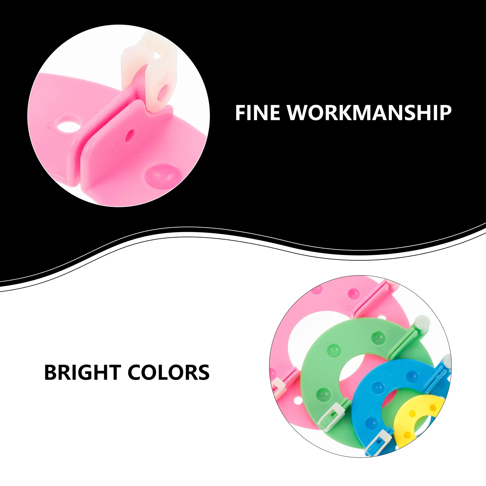 

8Pcs 4 Sizes Yarn Pompom Maker Set ABS Pom Resin Fluff Ball DIY Craft Tool for Kids Adults Creative Projects