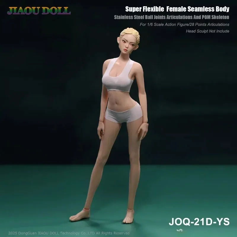 

1/6 Scale Female Soldier Multi Colored Skin Slender Figure Detachable Feet Body for 12'' JOQ-21D Action Figures Head Sculpt