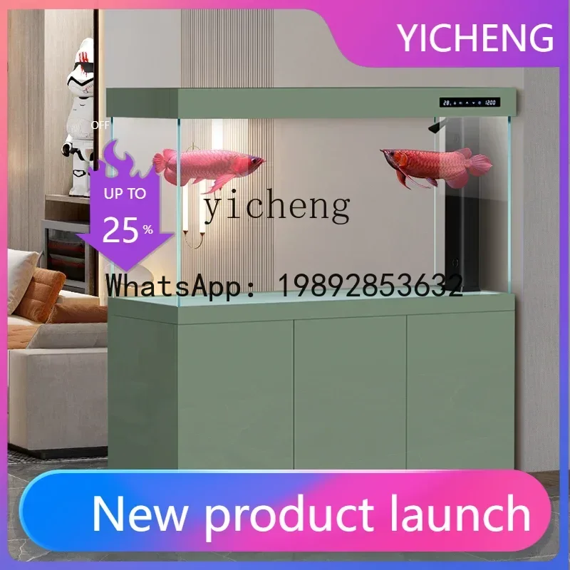 

Аквариум для гостиной, домашний, из супербелого стекла, с экологическим донным фильтром, большой, для драконьих рыбок