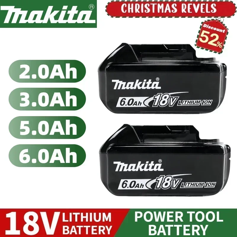 

Makita 18V Battery 18V power tool battery compatible with BL1860B,BL1850B,BL1850,BL1830,BL1815 Replacement Lithium Battery